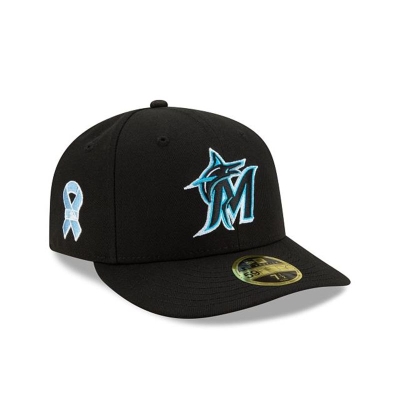 Miami Marlins Gorra | New Era MLB Father's Day Low Profile 59fifty Fitted Cap Mexico - Negros